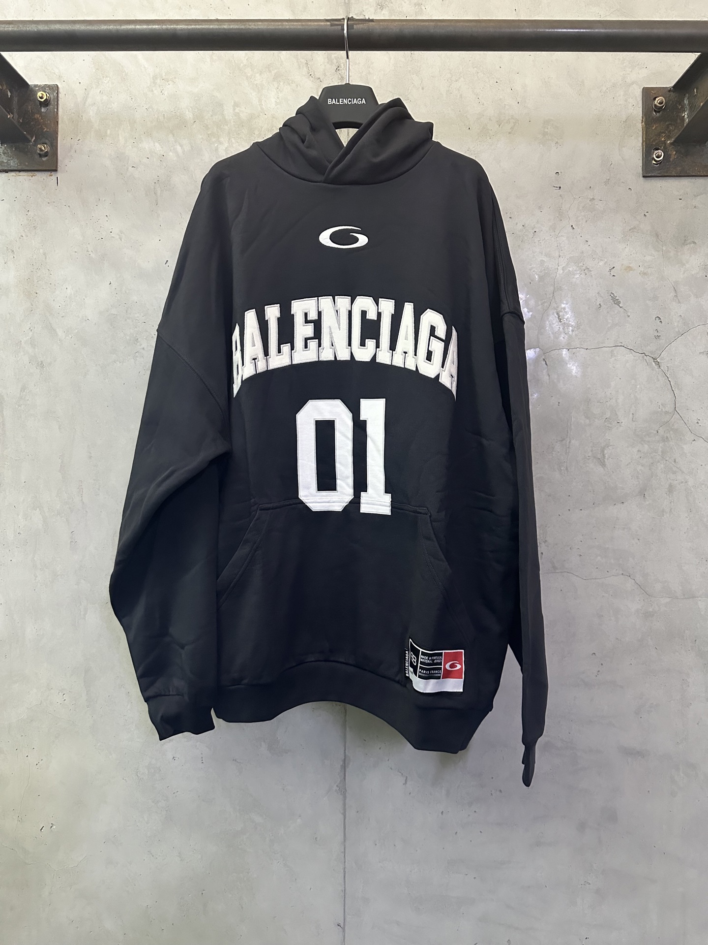 Balenciaga 발렌시아가 농구 01 유니폼 스타일 자수/프린트 후드티 의류
