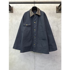 PRADA 프라다 쇼 케이스 가죽 칼라 워크 재킷 자켓 의류