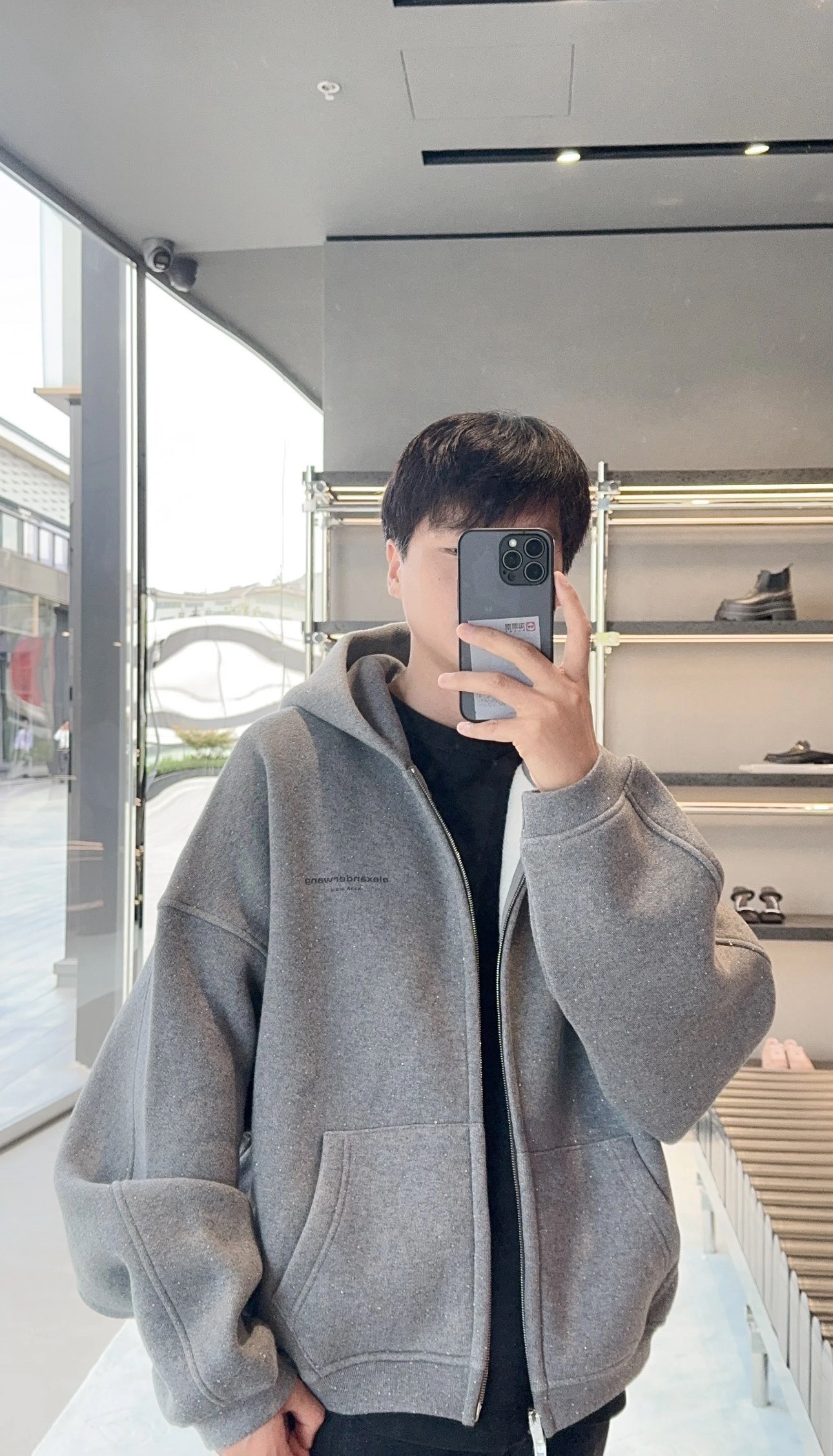 Alexander Wang 알렉산더왕 로고 지퍼 후드 집업 자켓 재킷 의류