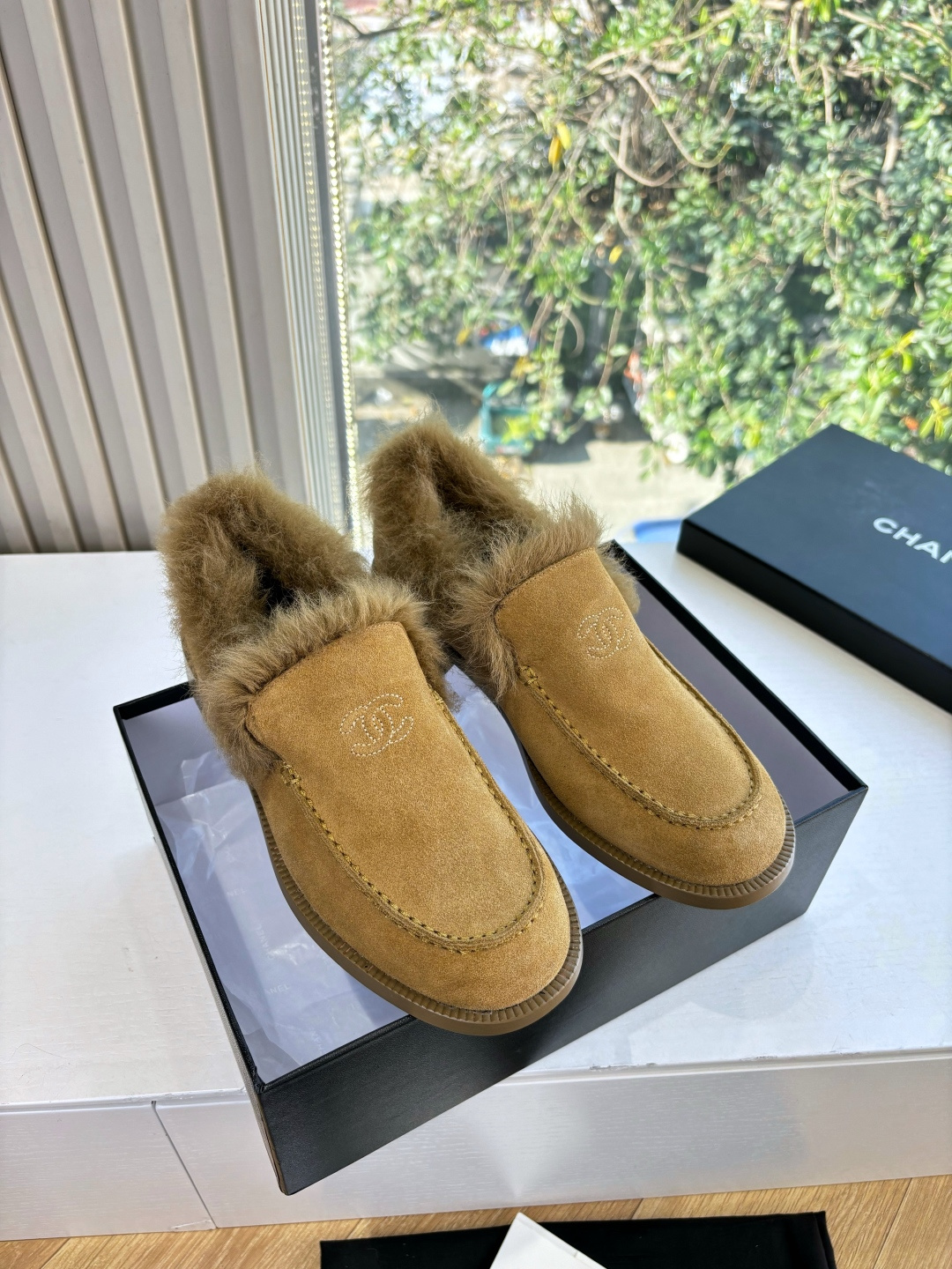 CHANEL 샤넬 여성용 복고풍 마리제인 로퍼 신발