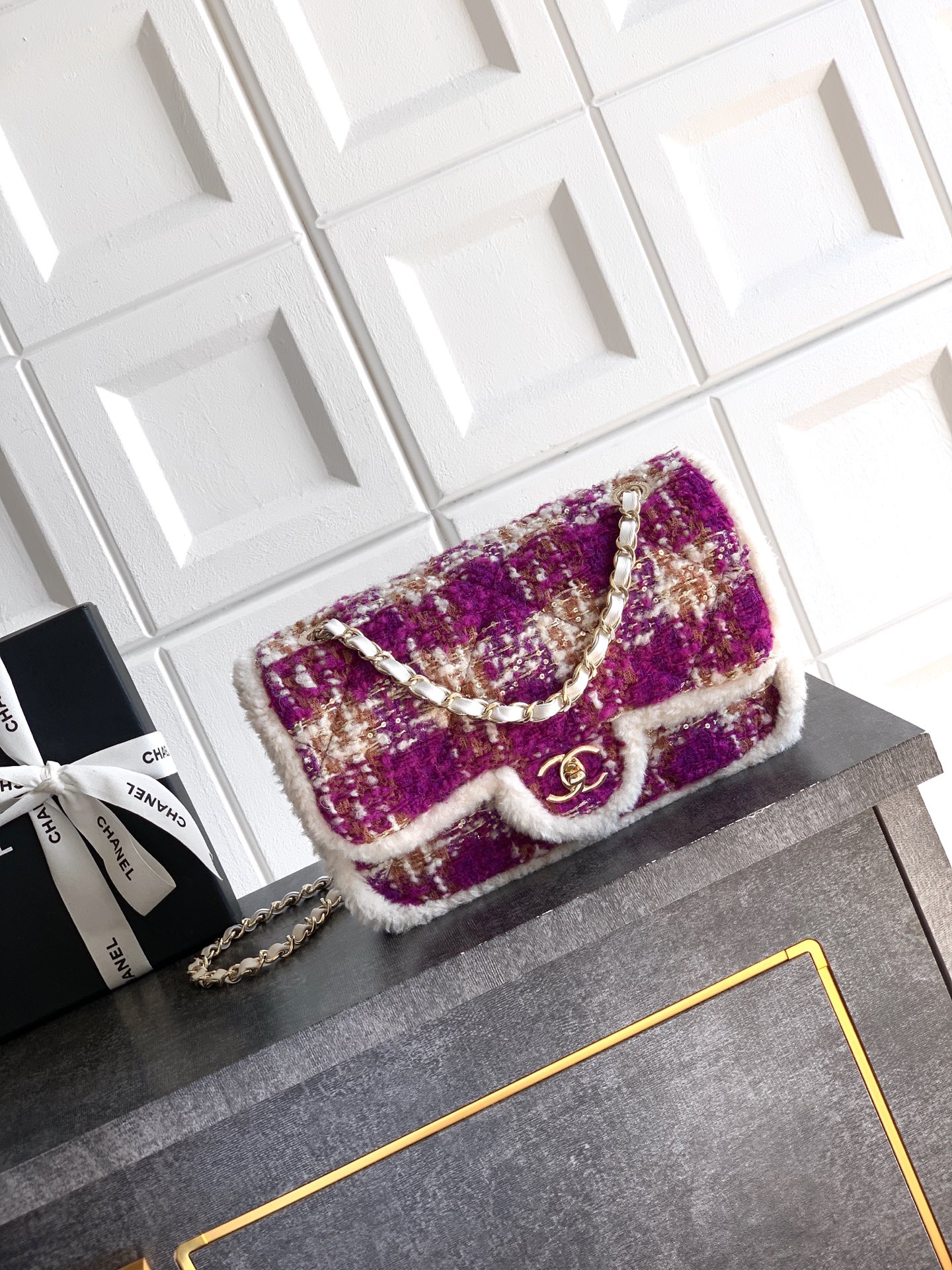 Chanel CF Large 26cm –샤넬 핑크 & 퍼플 숄더백 가방