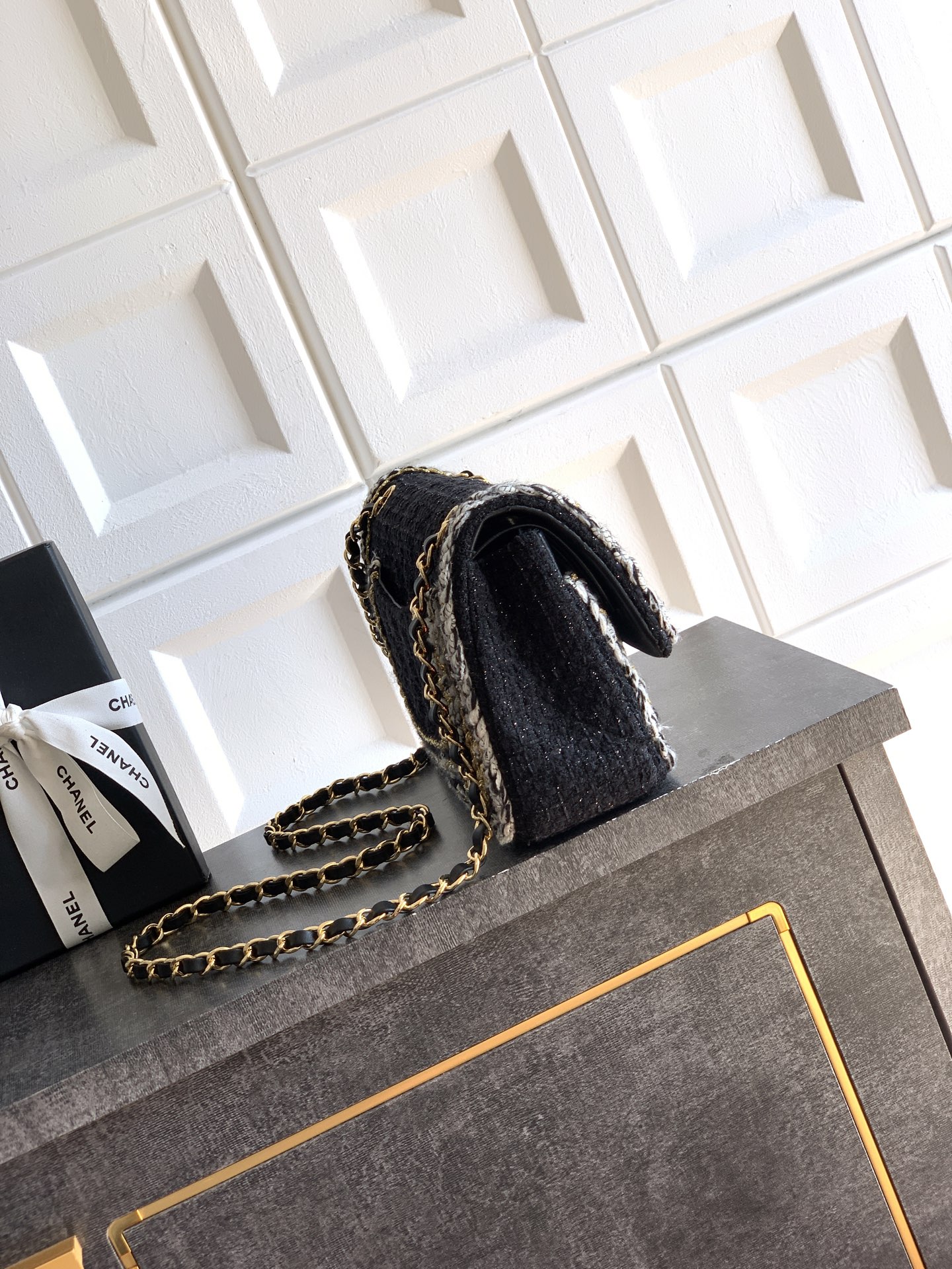 Chanel 25k 샤넬 더블 플랩 트위드 숄더백 핸들백 가방