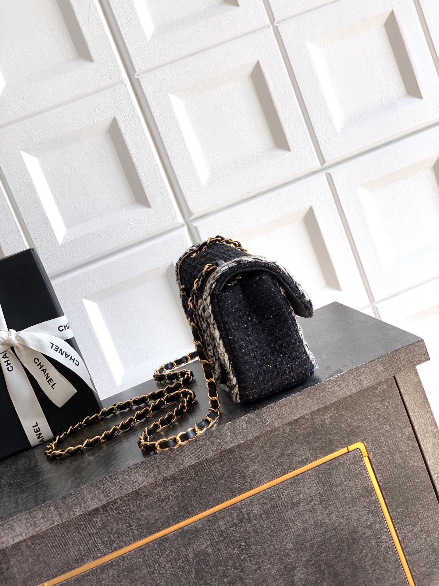 Chanel 25k 샤넬 더블 플랩 트위드 숄더백 핸들백 가방