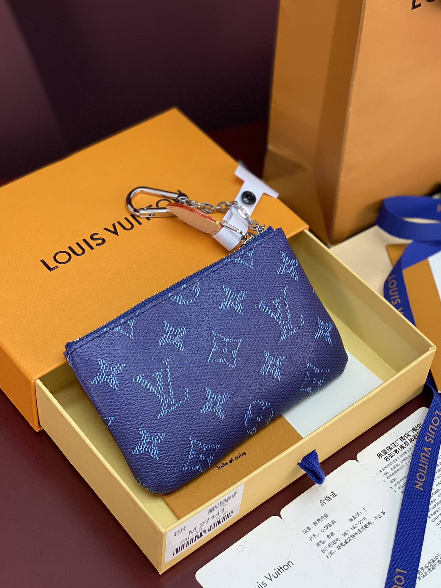 LV 스몰 키 & 코인 파우치 M27141 루이비통 지갑