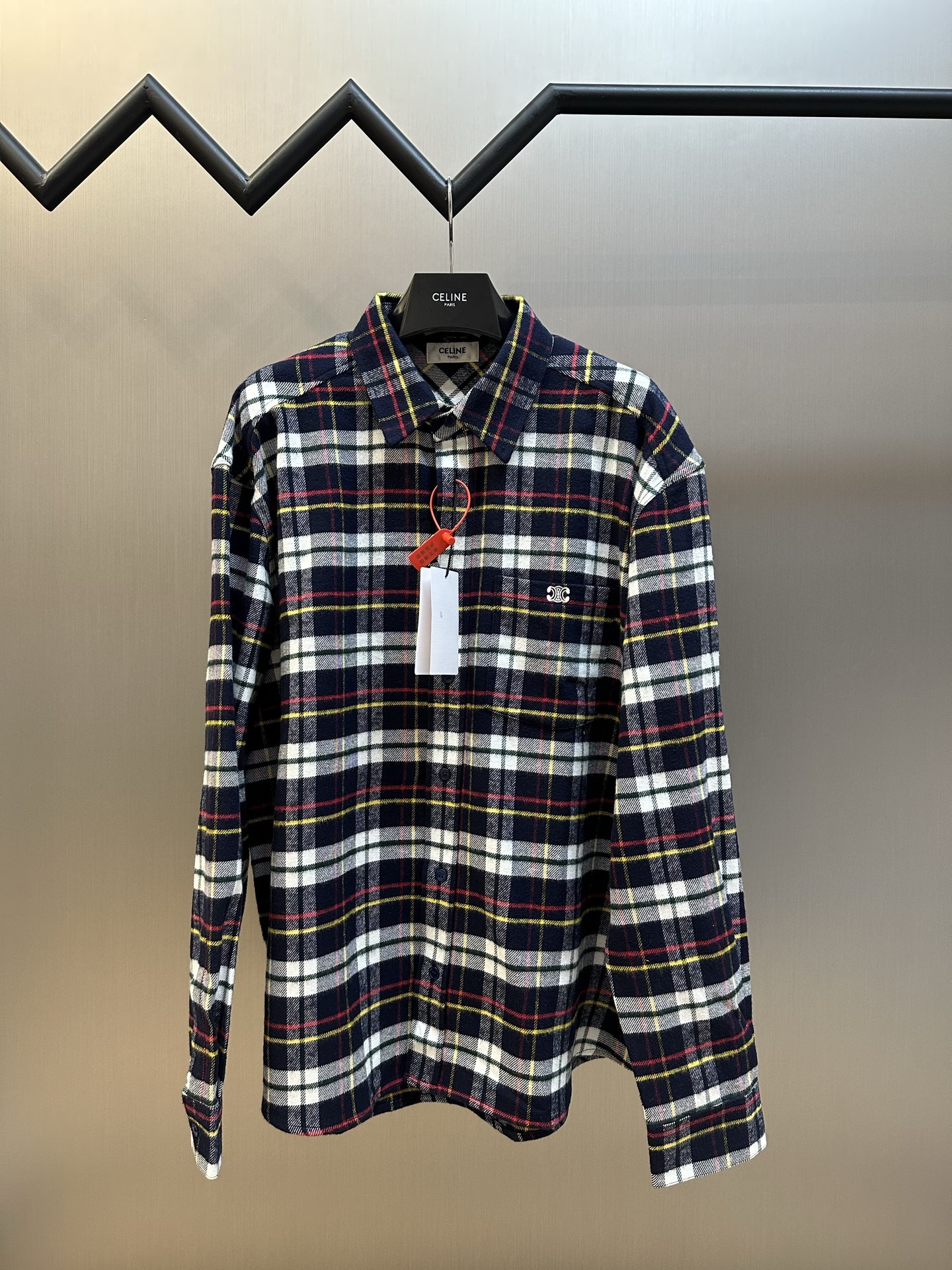 Celine 셀린느 로고 체크 셔츠 의류