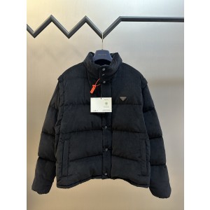 PRADA 프라다 삼각 로고 기능성 다운 패딩 점퍼 재킷 의류