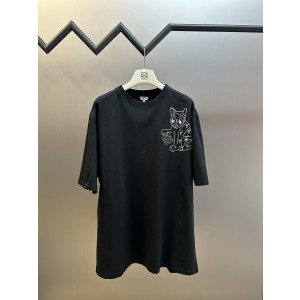 Loewe 로에베 럭키 캣 자수 루즈핏 반팔 티셔츠 의류