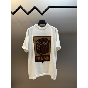 LV 루이비통 트렁크 자카드 니트 반팔 티셔츠 의류