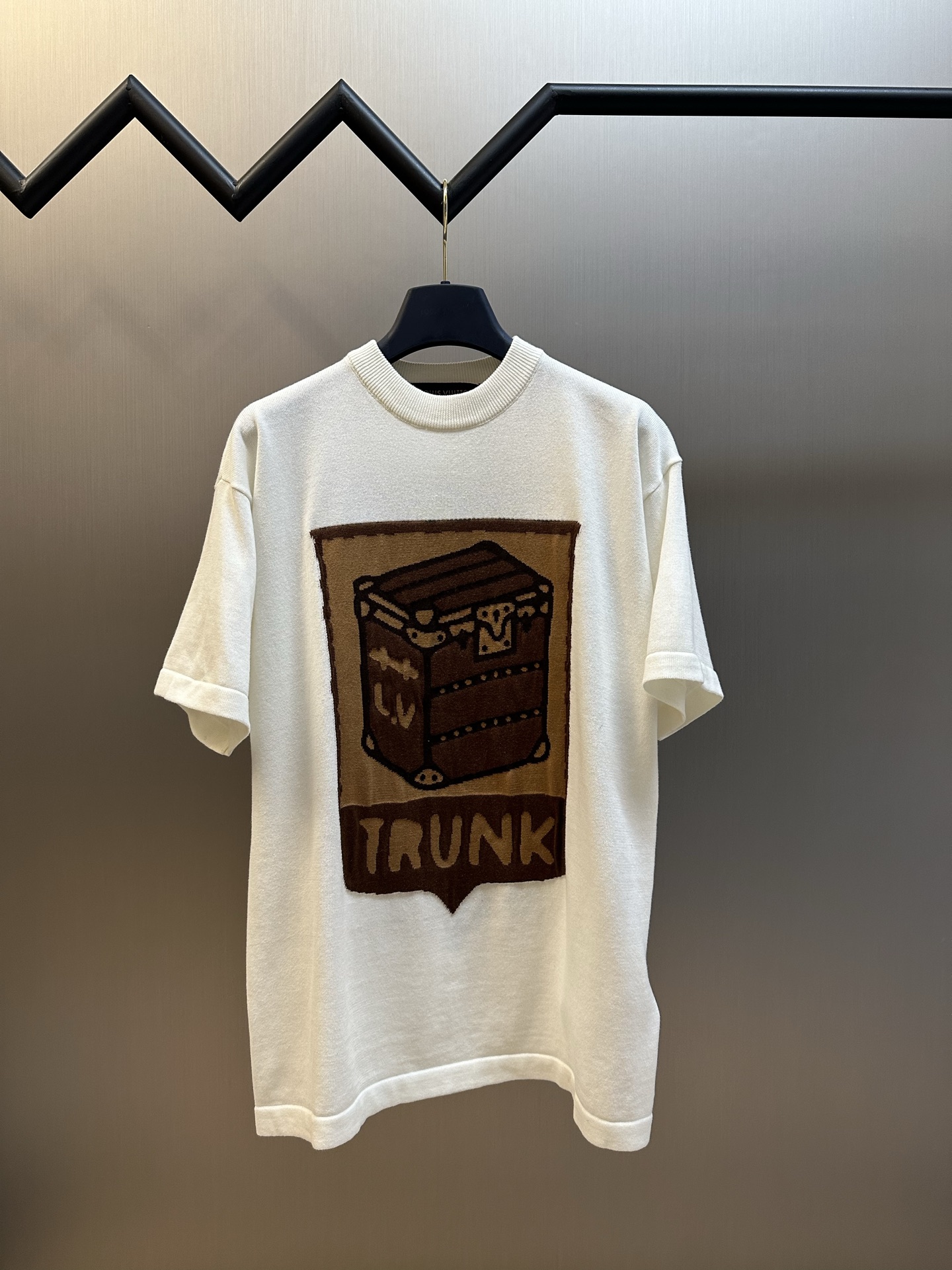 LV 루이비통 트렁크 자카드 니트 반팔 티셔츠 의류