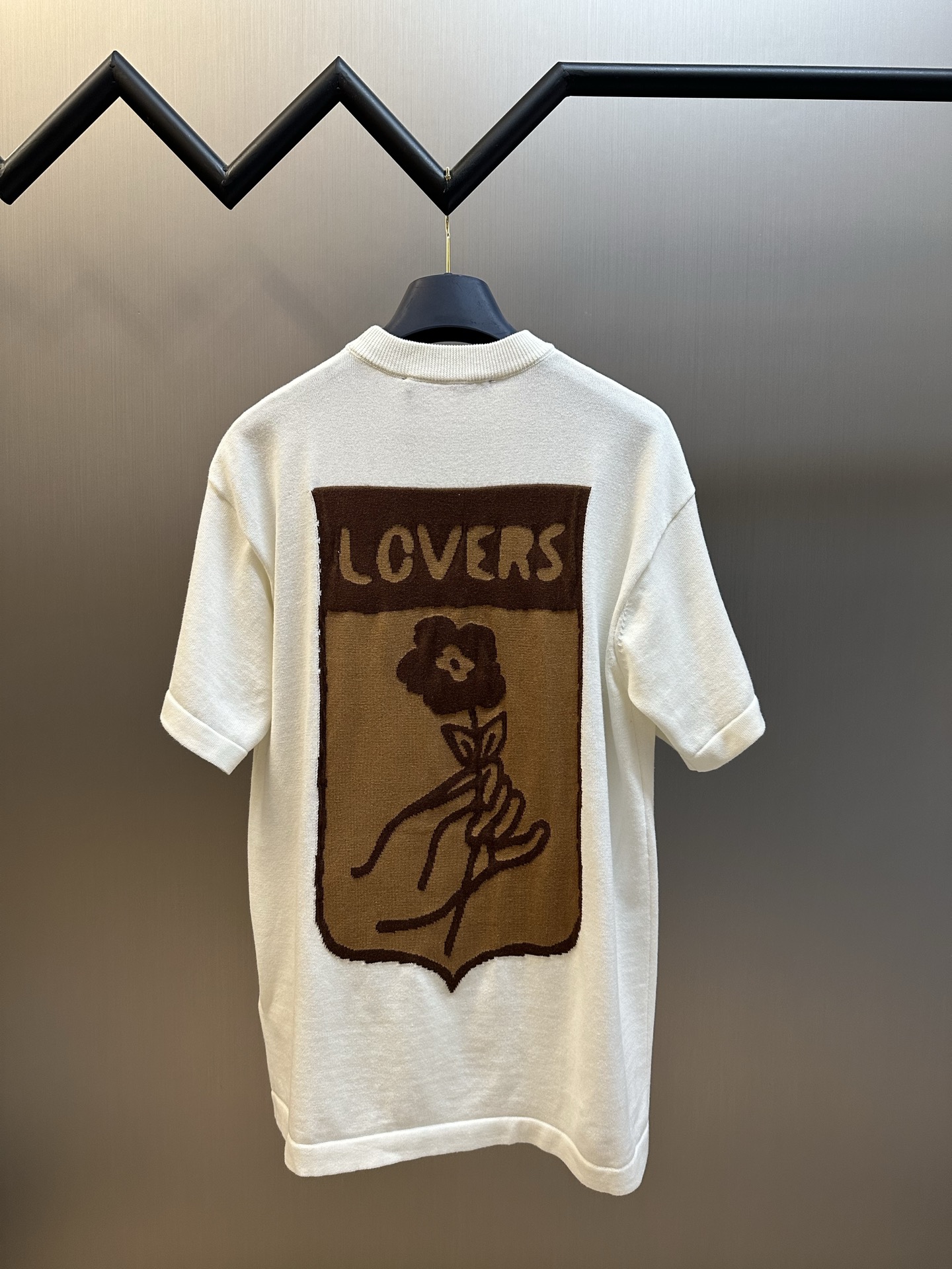 LV 루이비통 트렁크 자카드 니트 반팔 티셔츠 의류