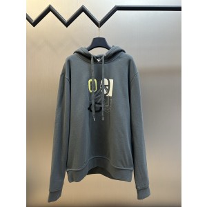 Hermes Paris 에르메스 파리 레더 패치 후드티 스웨트셔츠 의류