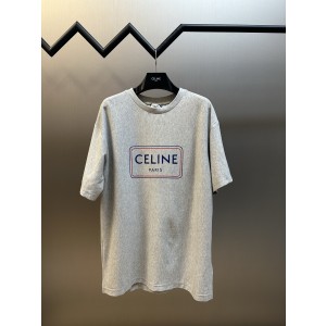 Celine 셀린느 블루 프레임 프린트 반팔 티셔츠 의류