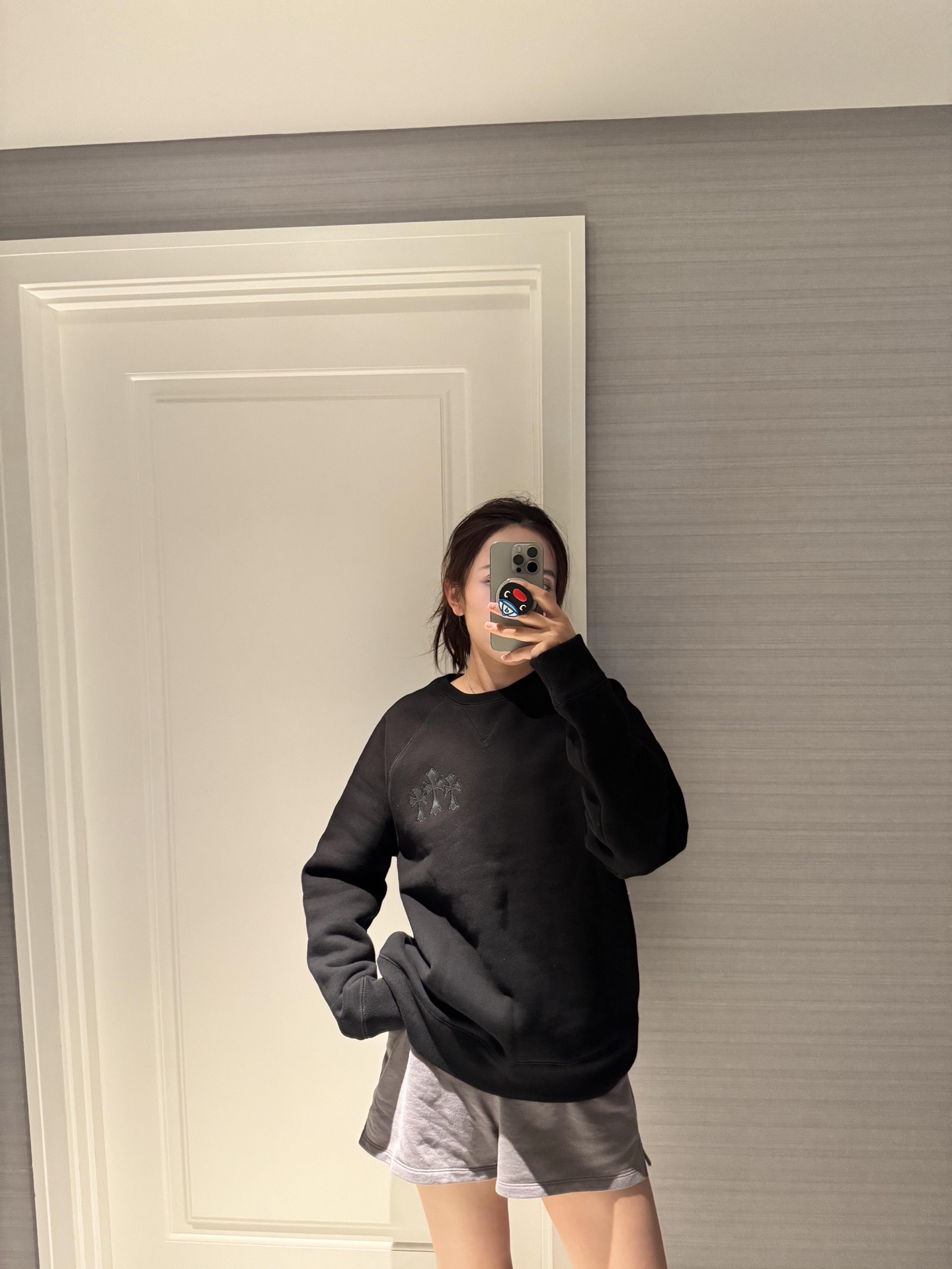 Chrome Hearts CH 크롬하츠 로고 크루넥 스웨트셔츠 맨투맨 티셔츠 의류