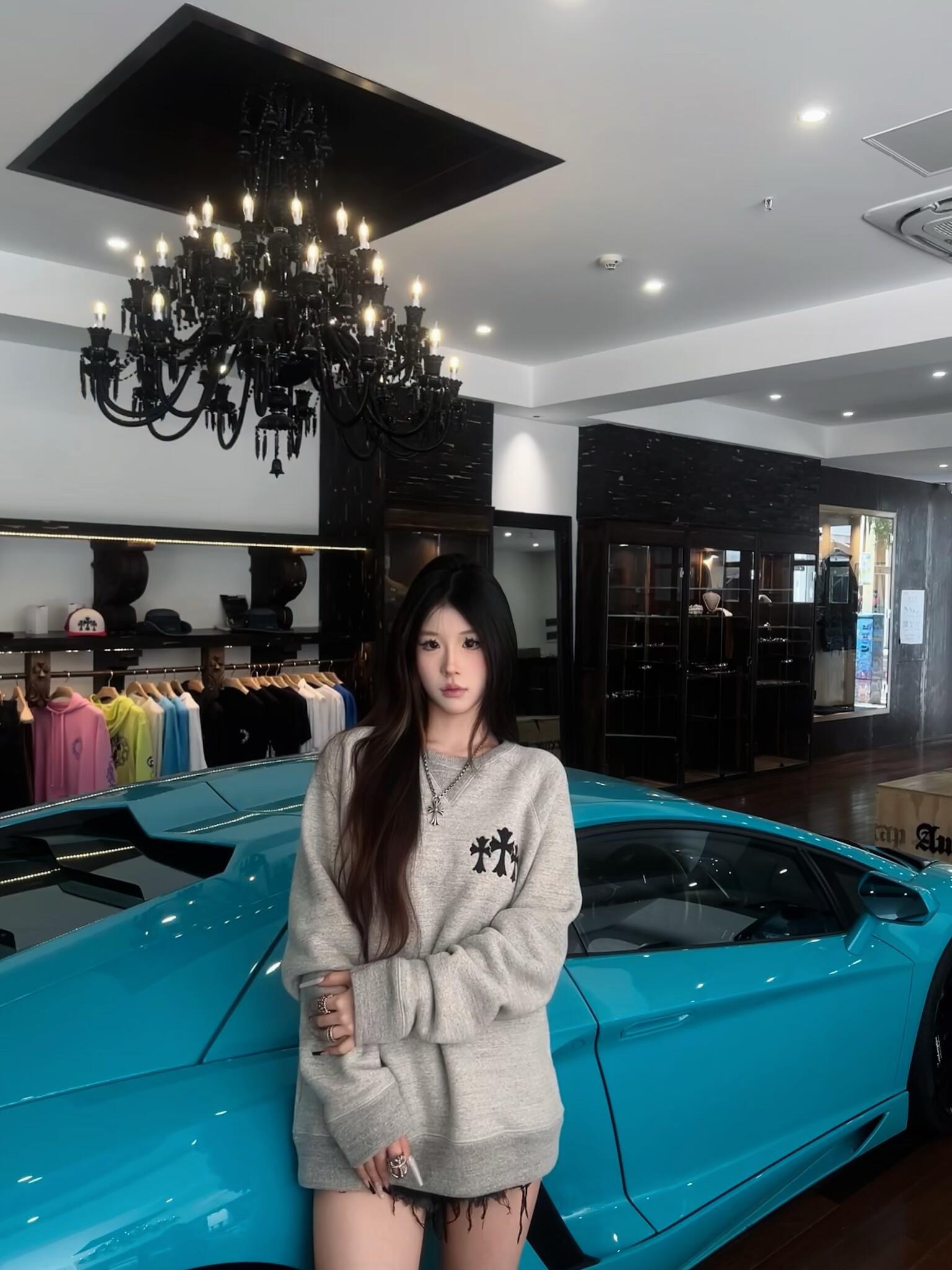 Chrome Hearts CH 크롬하츠 로고 크루넥 스웨트셔츠 맨투맨 티셔츠 의류