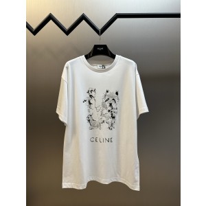 Celine 셀린느 스케치 퍼피 프린트 반팔 티셔츠 의류