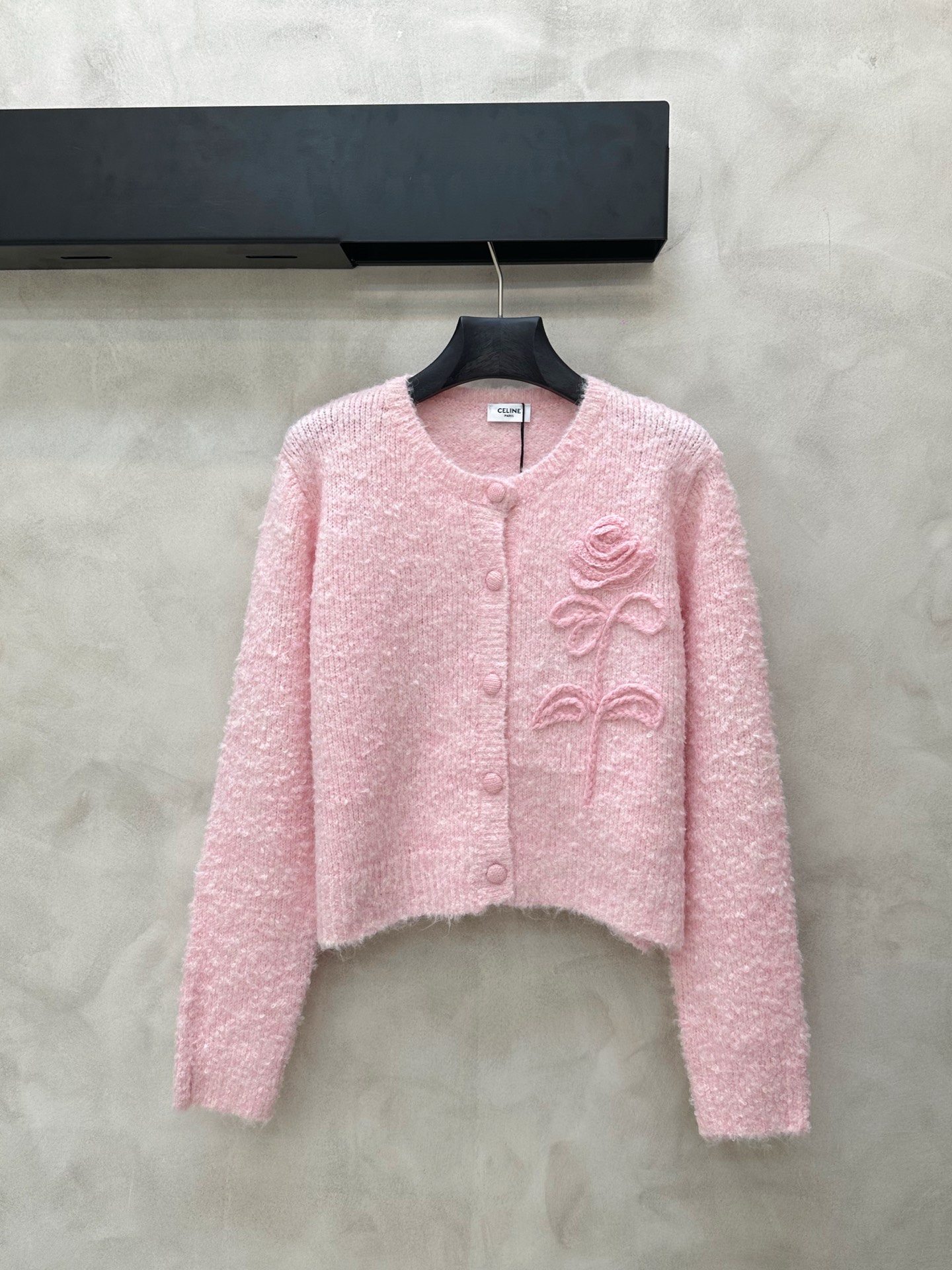 Celine 셀린느 입체 플라워 니트 가디건 의류