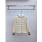 Moncler 몽클레어 몽클레르 남녀 공용 니트 후드 배색 다운 패딩 점퍼 재킷 의류