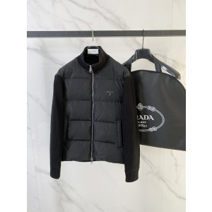 Prada 프라다 남성 다운 니트 다운 패딩 점퍼 자켓 재킷 의류