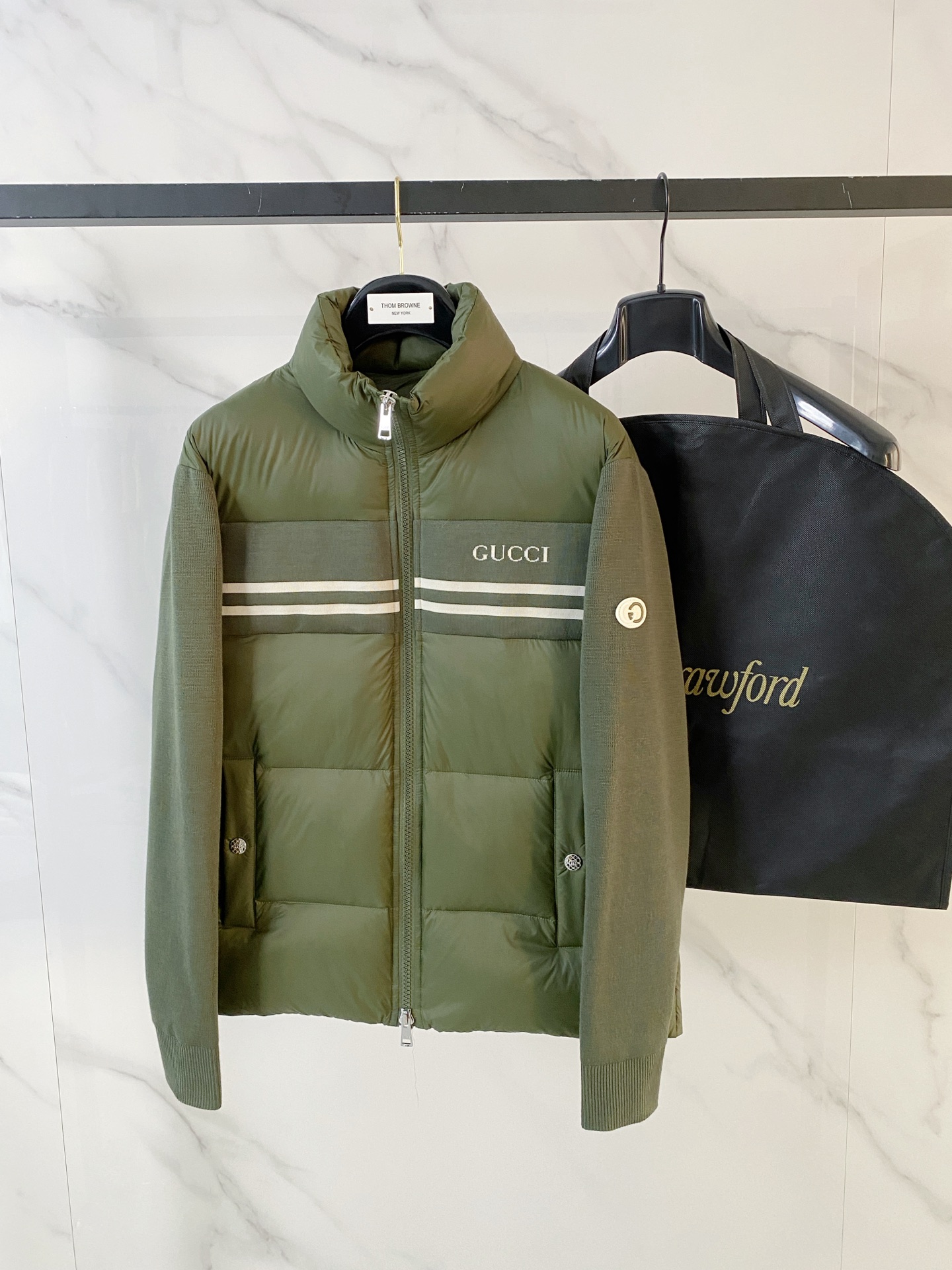 Gucci 구찌 남성 다운 니트 다운 패딩 점퍼 자켓 재킷 의류