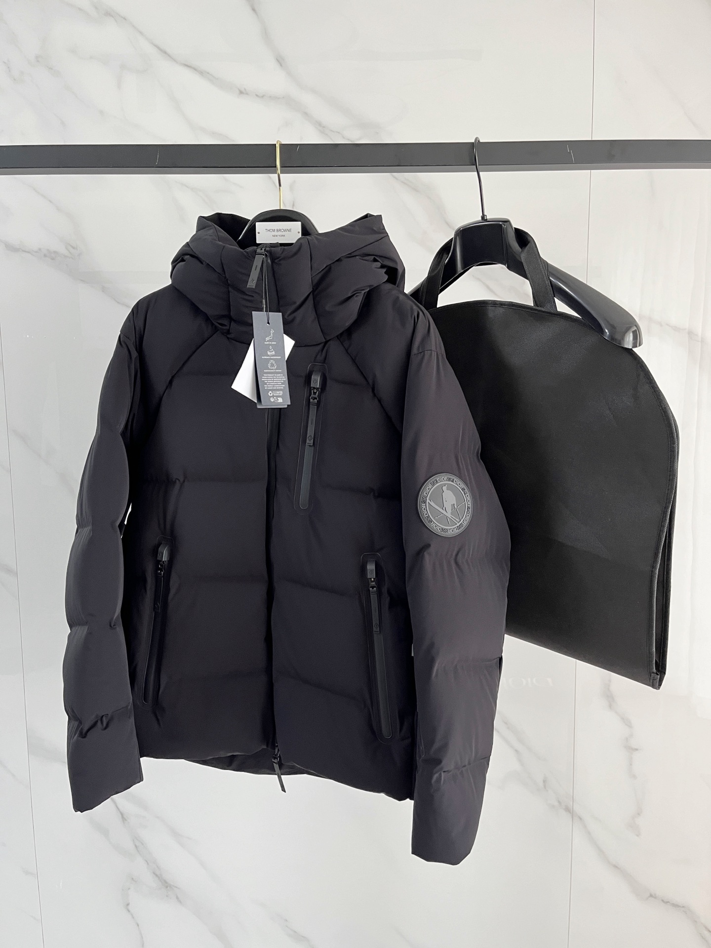 Dior CD 디올 × 데상트 얼라이언스 블랙테크 구스 다운 패딩 점퍼 자켓 의류