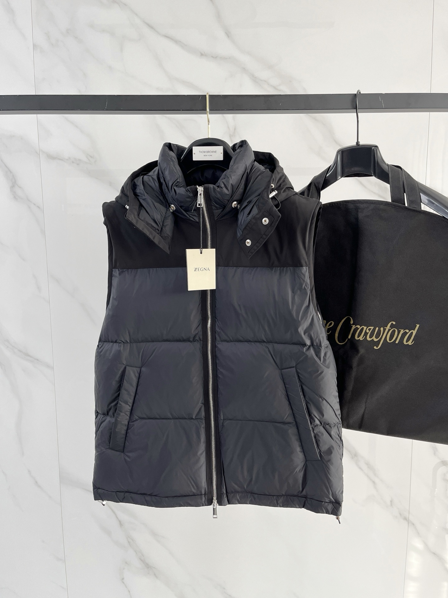 Zegna 제냐 탈부착 니트 패딩 점퍼 자켓 재킷 의류