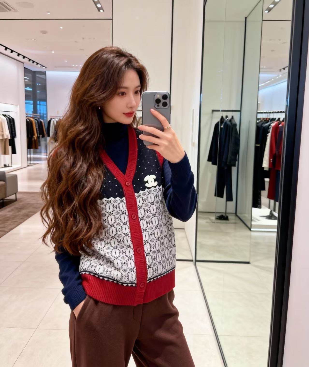 Chanel 샤넬 레이어드룩 긴팔 티셔츠 의류