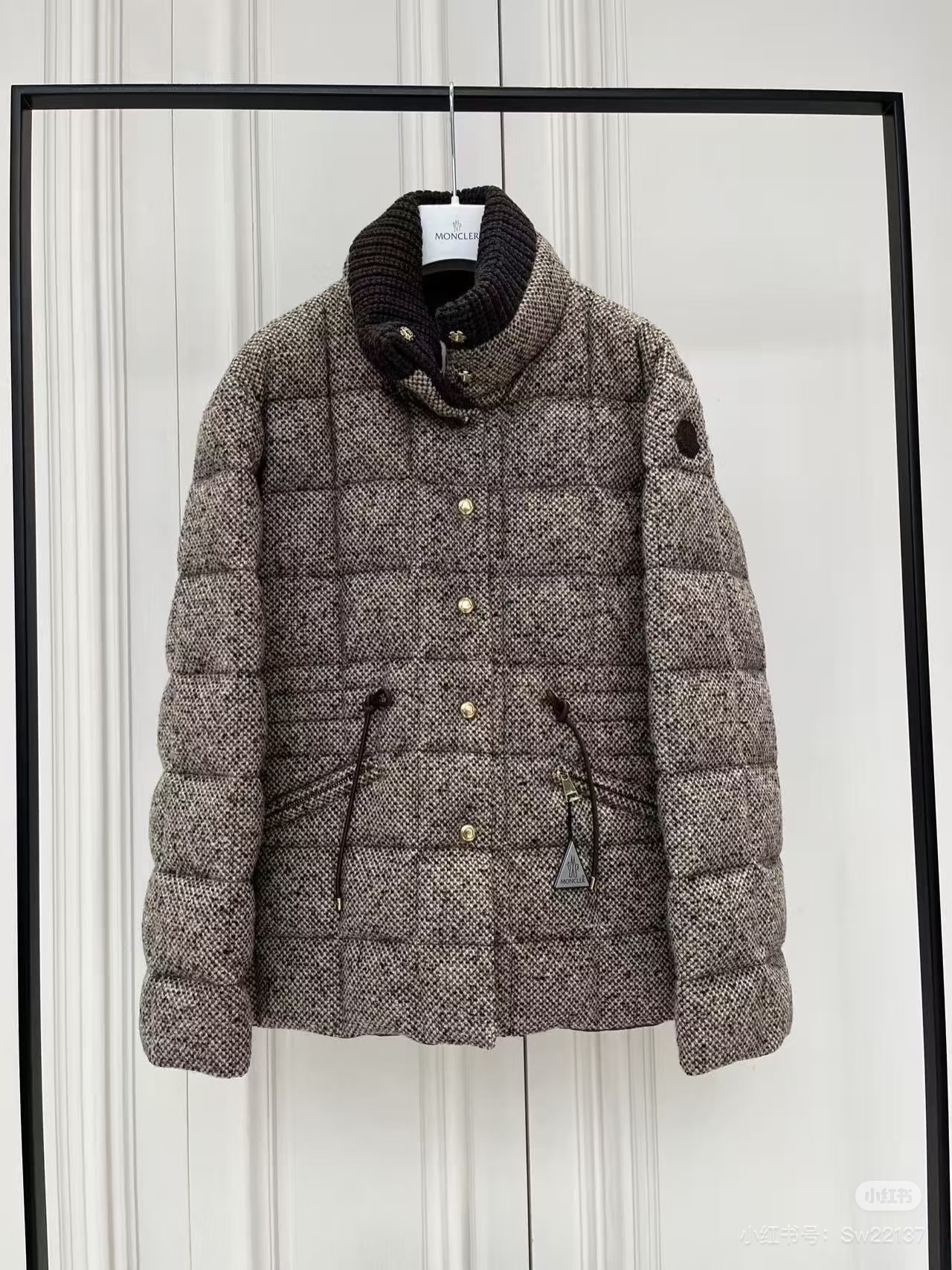 Moncler 몽클레어 몽클레르 울 외피 하이넥 패딩 점퍼 자켓 재킷 의류