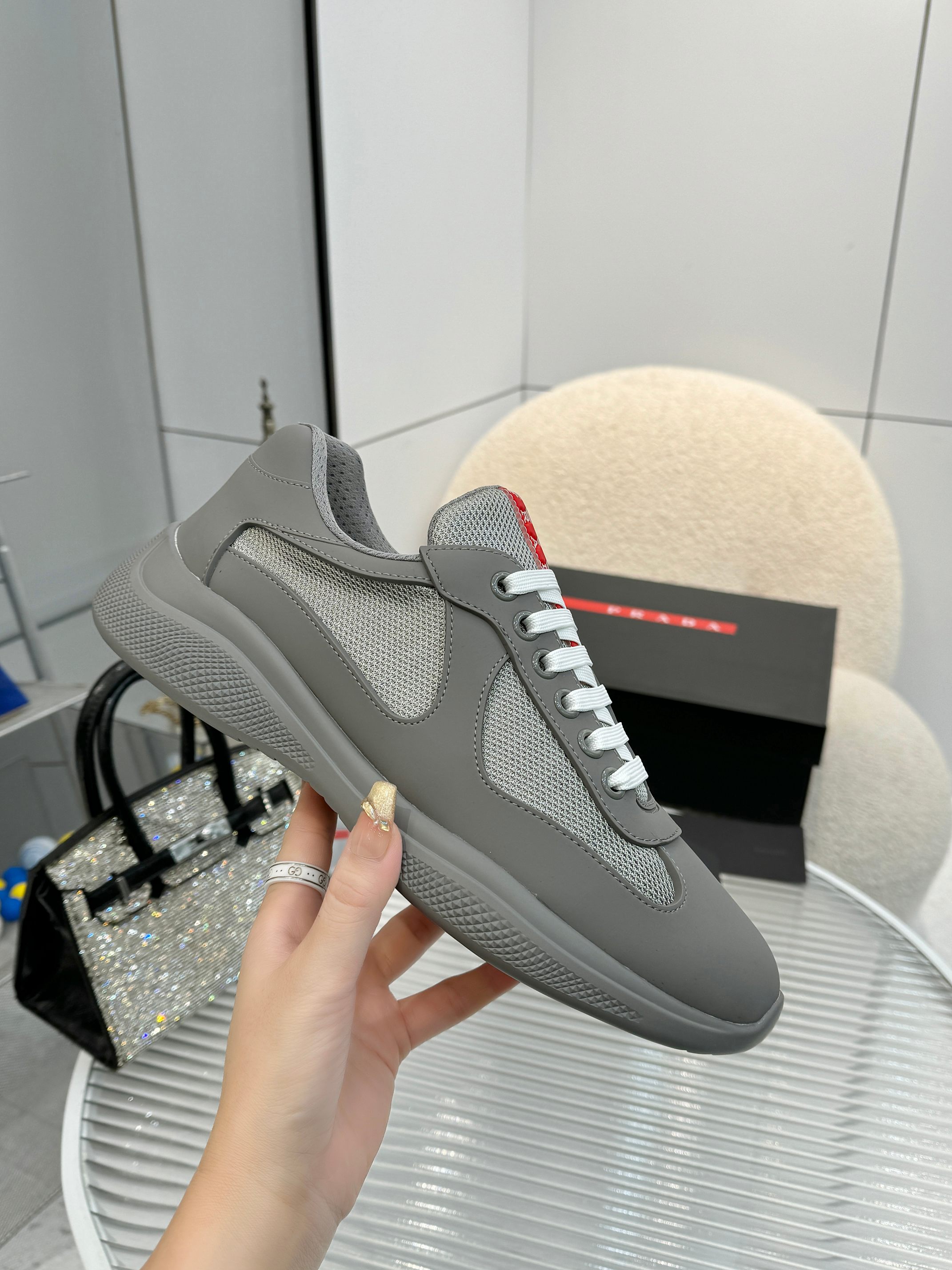 PRADA 프라다 남성 스니커즈 슈즈 신발