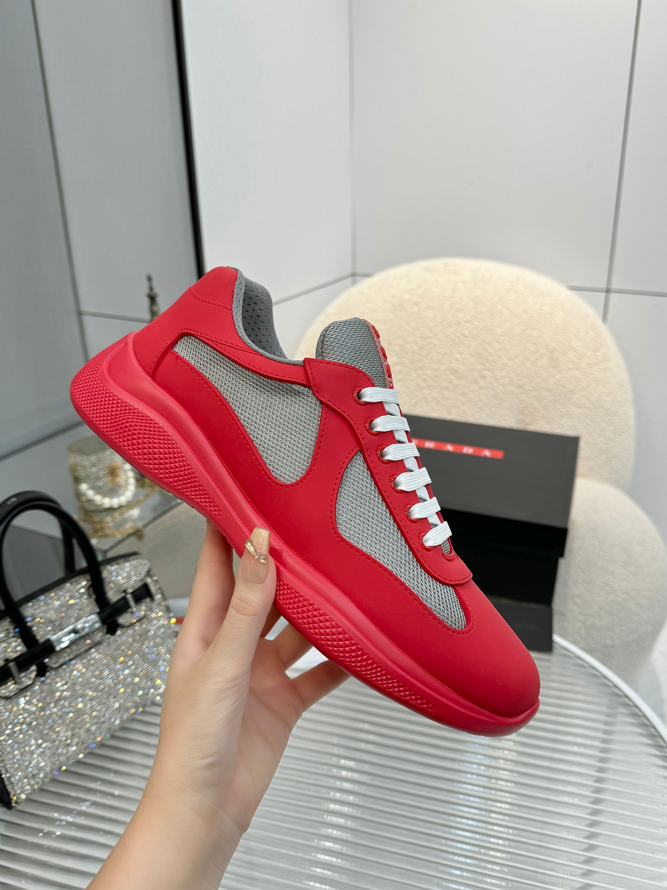 PRADA 프라다 남성 스니커즈 슈즈 신발