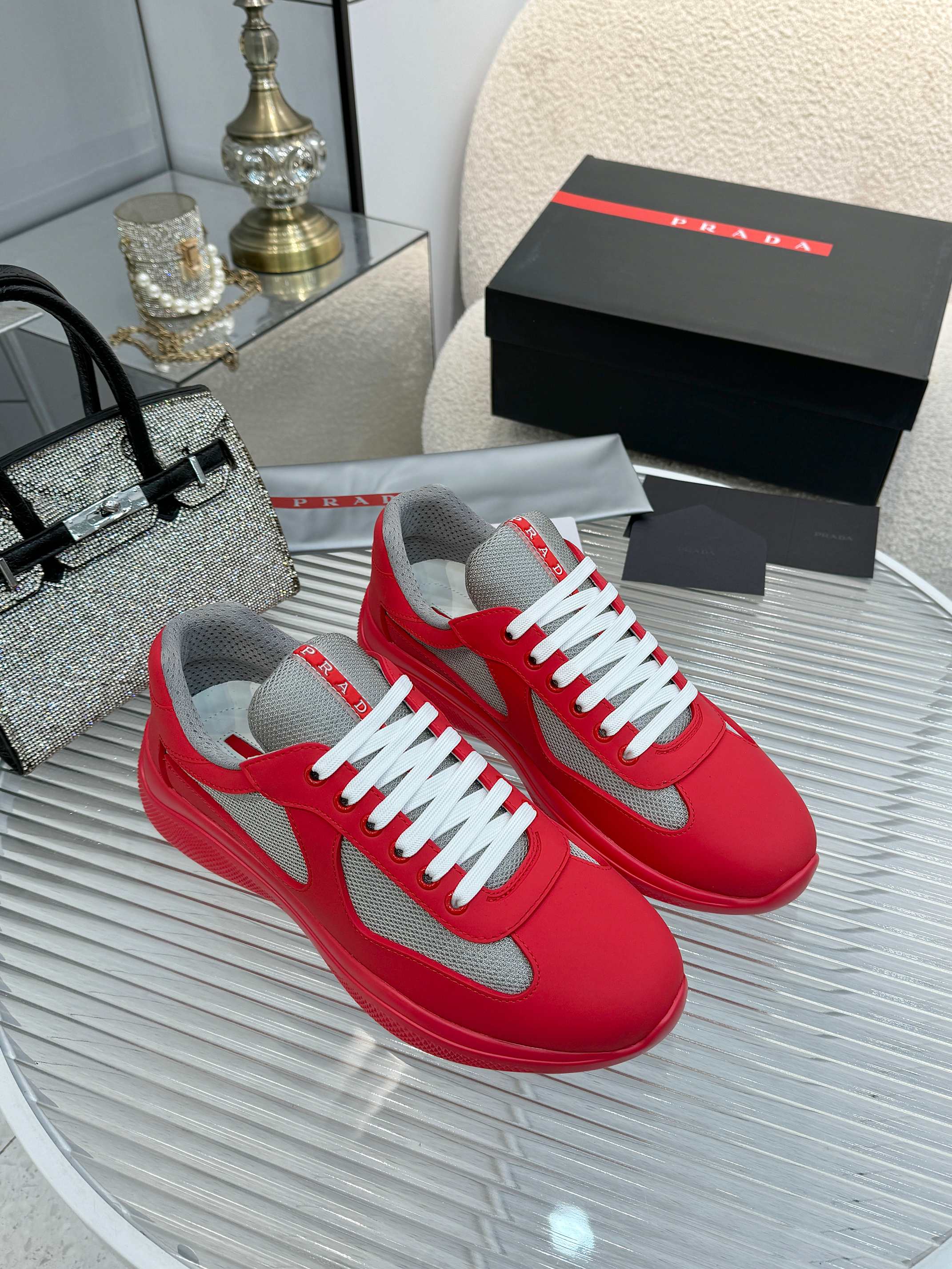 PRADA 프라다 남성 스니커즈 슈즈 신발