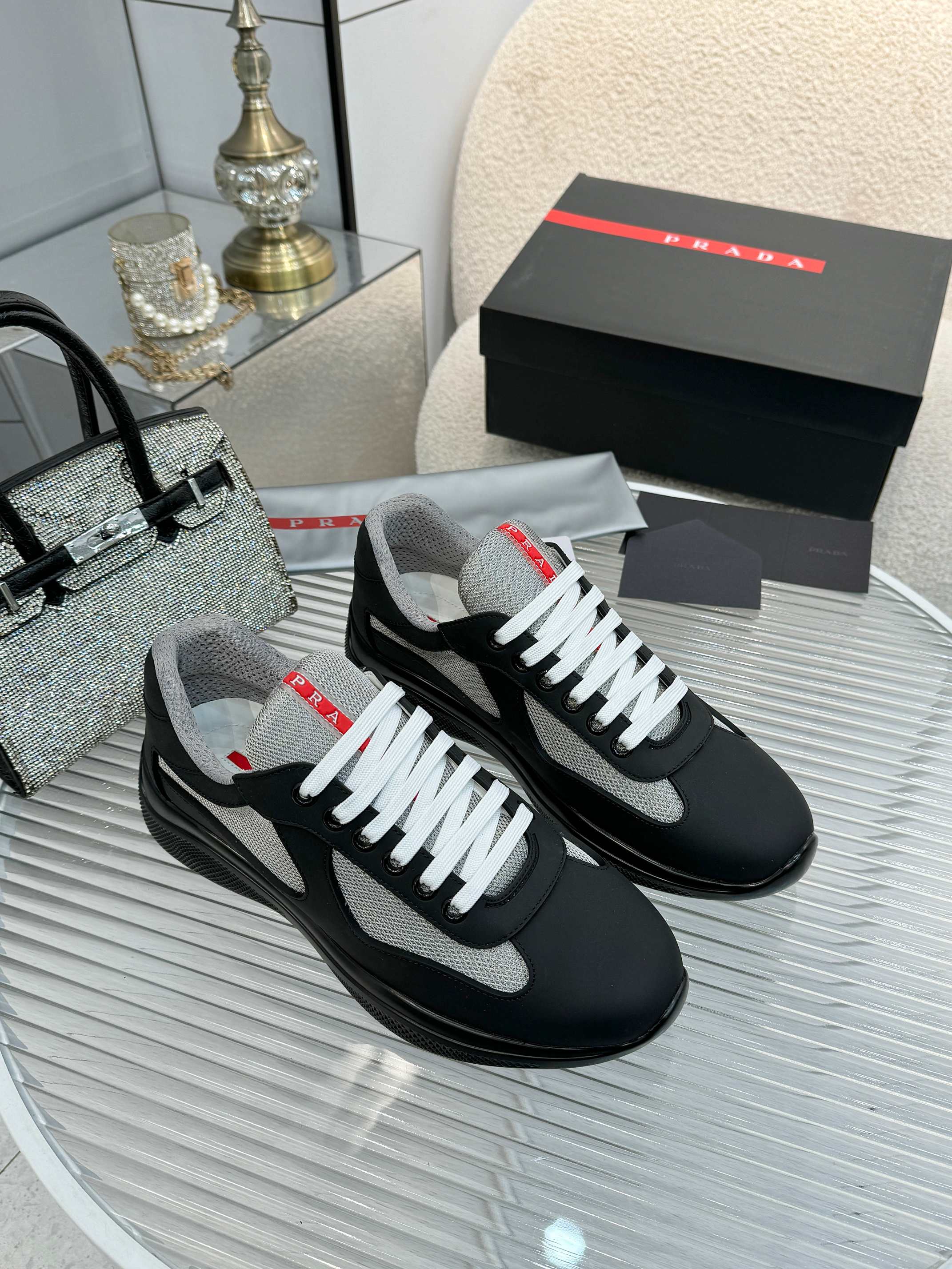 PRADA 프라다 남성 스니커즈 슈즈 신발