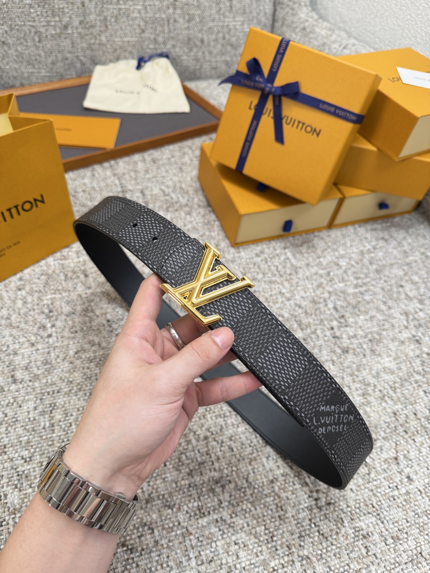 LV Dimension 루이비통 양면 벨트