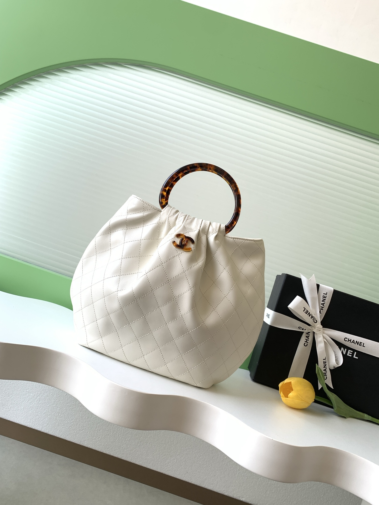 Chanel 샤넬 26C 크루즈 스웨이드 토트백 가방 라지