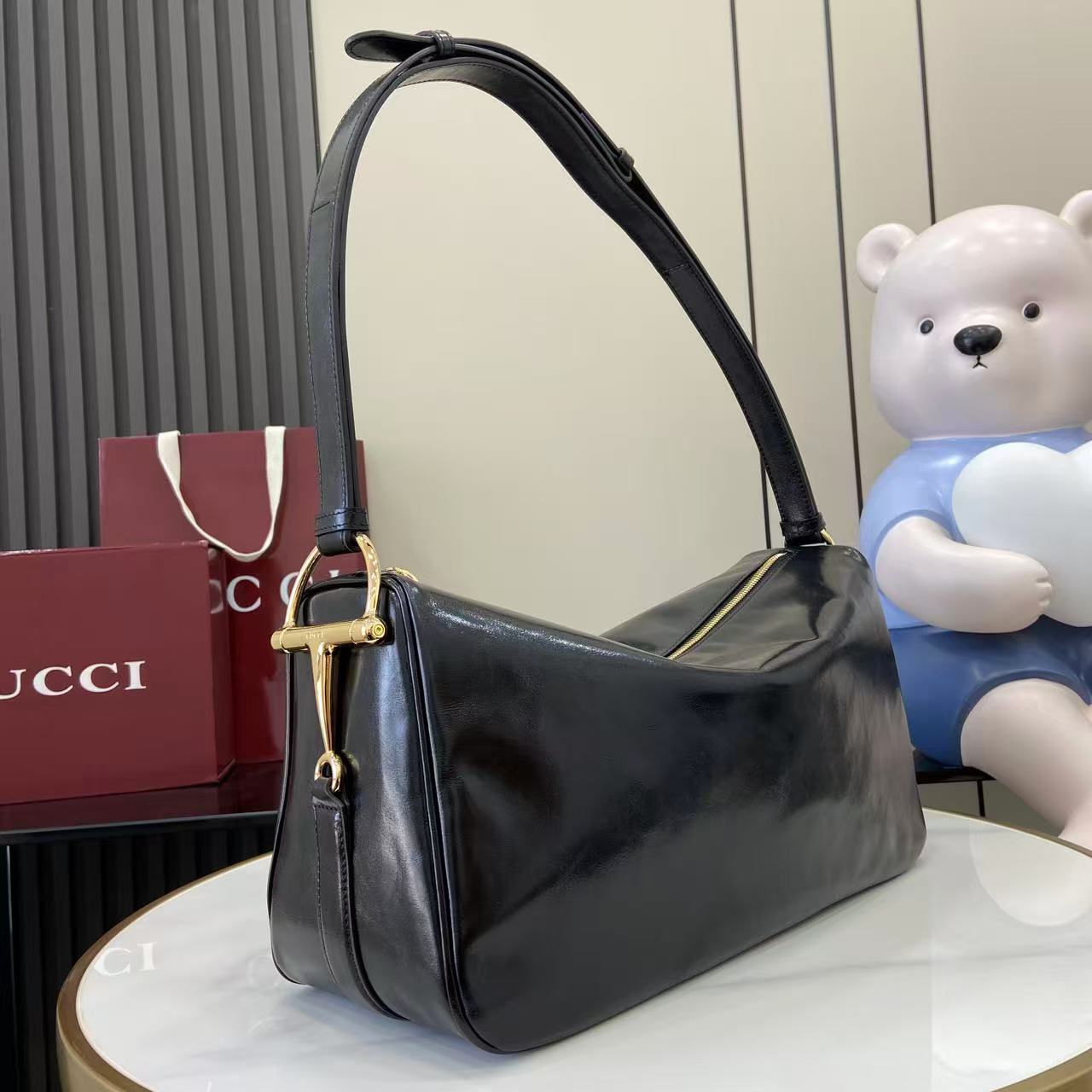 Gucci Half Horsebit 구찌 숄더백 가방 라지