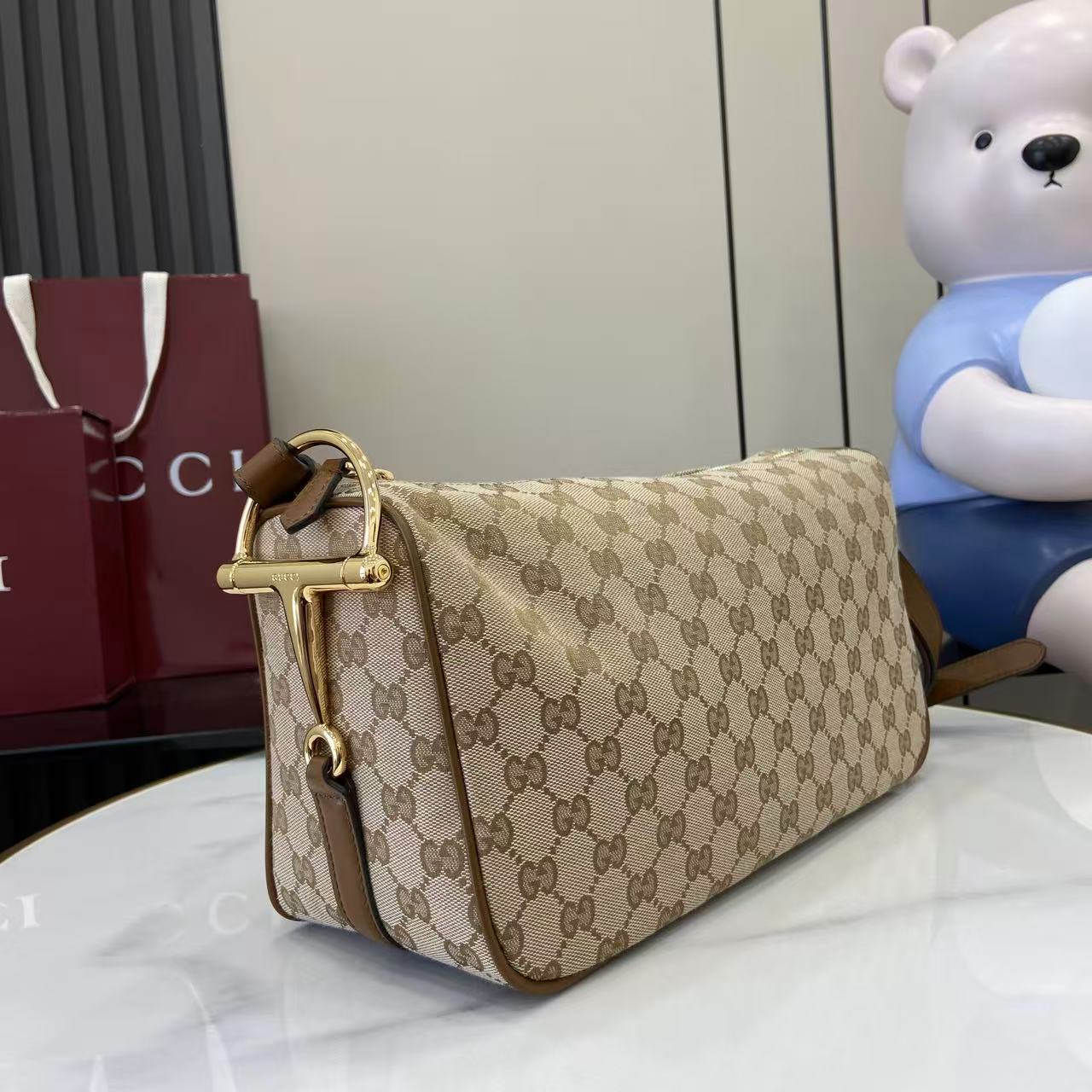 Gucci 구찌 Half Horsebit 숄더백 가방 미디움