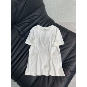 MiuMiu 미우미우 전신 비즈 리본 반팔 티셔츠 의류