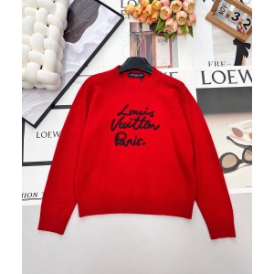 Louis Vuitton LV 루이비통 모노그램 자수 울 라운드 니트 의류