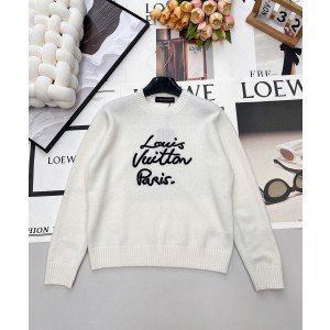 Louis Vuitton LV 루이비통 모노그램 자수 울 라운드 니트 의류