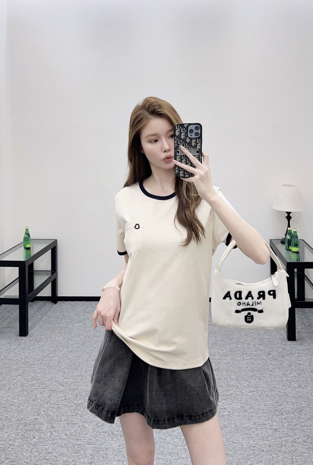 Moncler 몽클레어 몽클레르 배색 시보리 포켓 반팔 티셔츠 의류