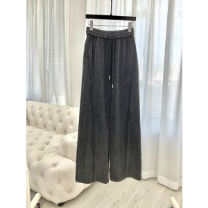 Alexander Wang 알렉산더 왕 로고 핫픽스 와이드 데님 팬츠 바지 의류