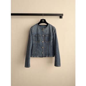 Chanel 샤넬 26C 크루즈 스트라이프 데님 자켓 재킷 의류