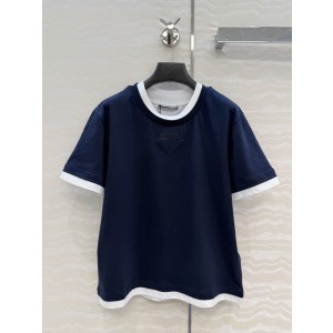 Prada 프라다 레이어드 반팔 티셔츠 의류