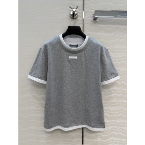 Prada 프라다 레이어드 반팔 티셔츠 의류