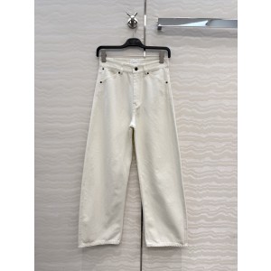 더 로우(The Row) 스타일 바게트 스트레이트 데님 팬츠 바지 의류