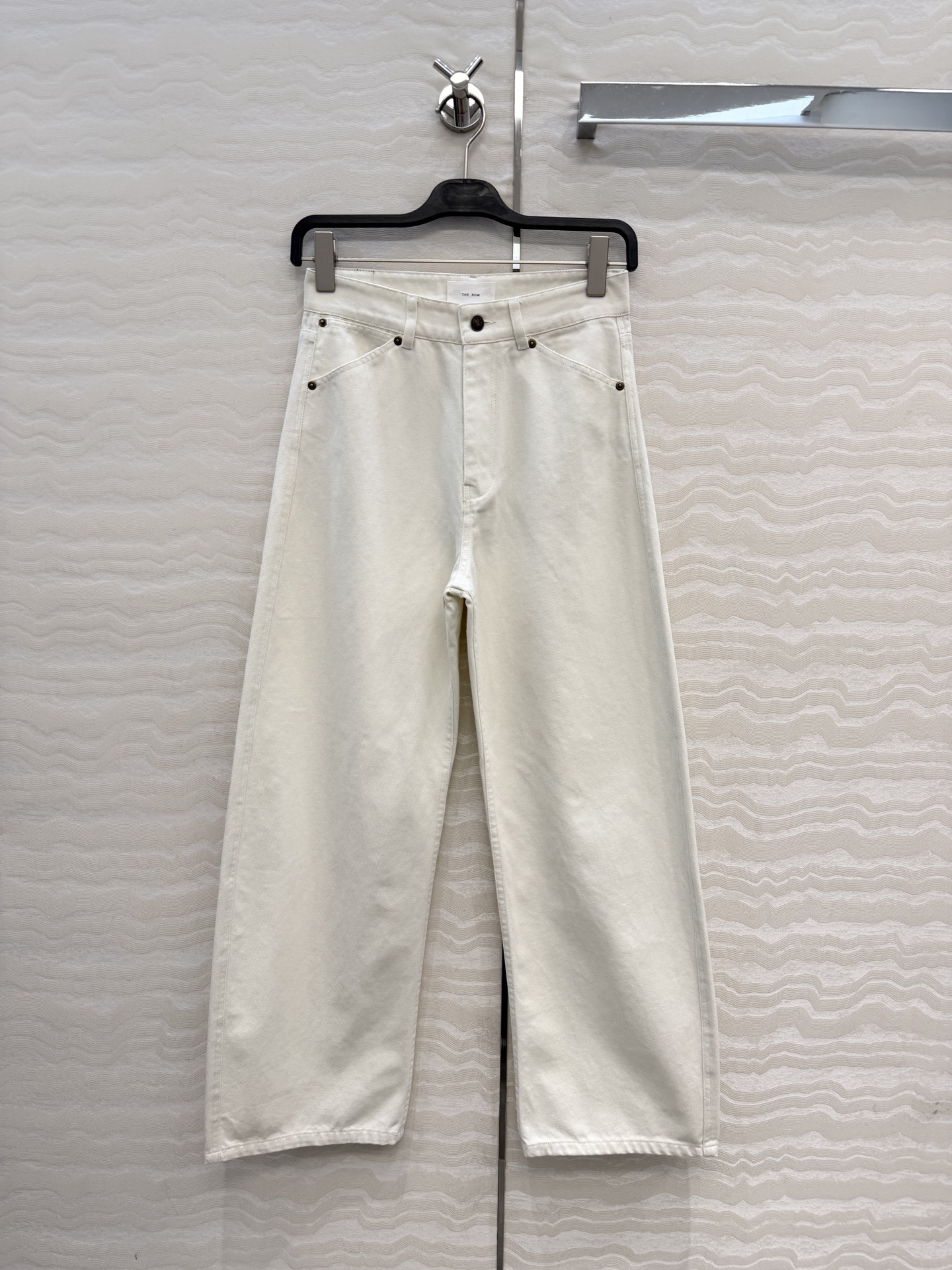 더 로우(The Row) 스타일 바게트 스트레이트 데님 팬츠 바지 의류