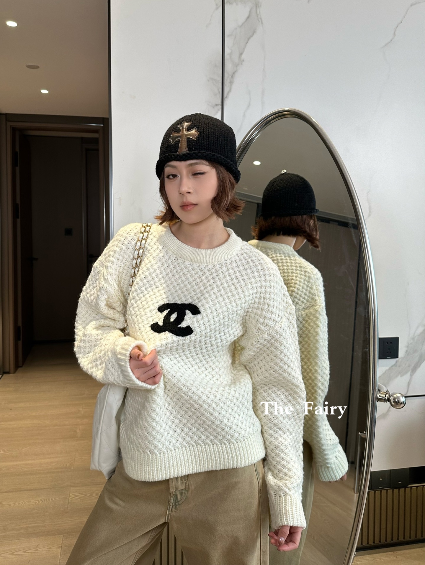 Chanel 샤넬 로고 라운드 니트 의류