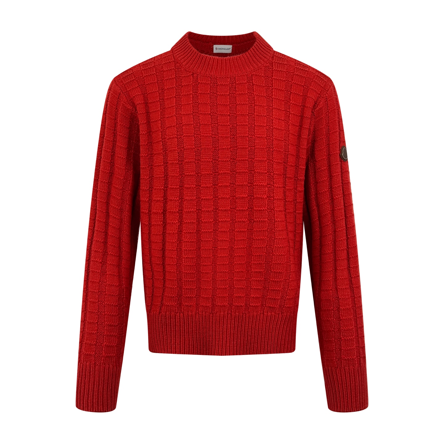 MONCLER 몽클레어 몽클레르 엠보스 위빙 로고 니트 의류