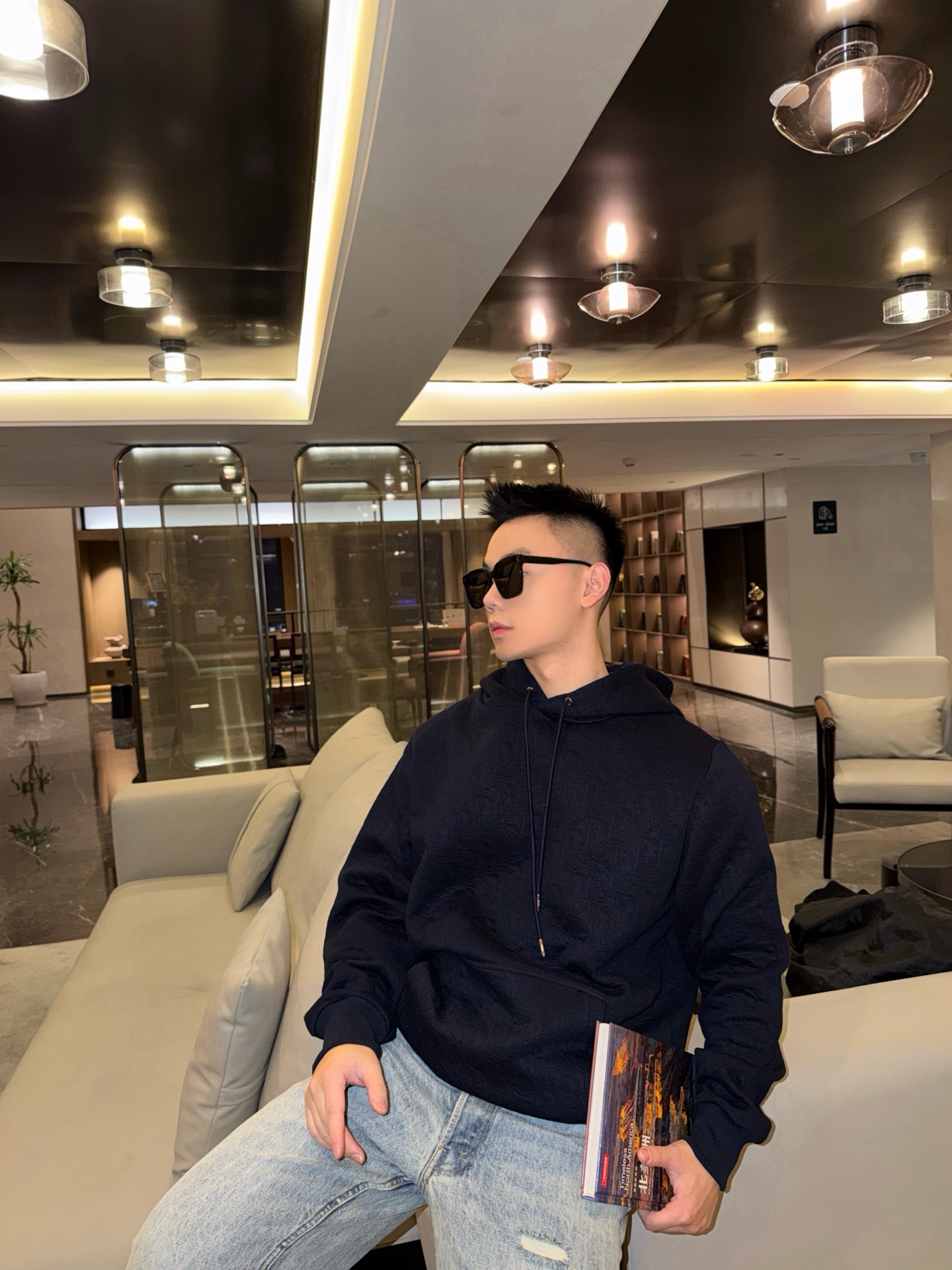 DIOR Oblique CD 디올 오블리크 자카드 후드티 의류