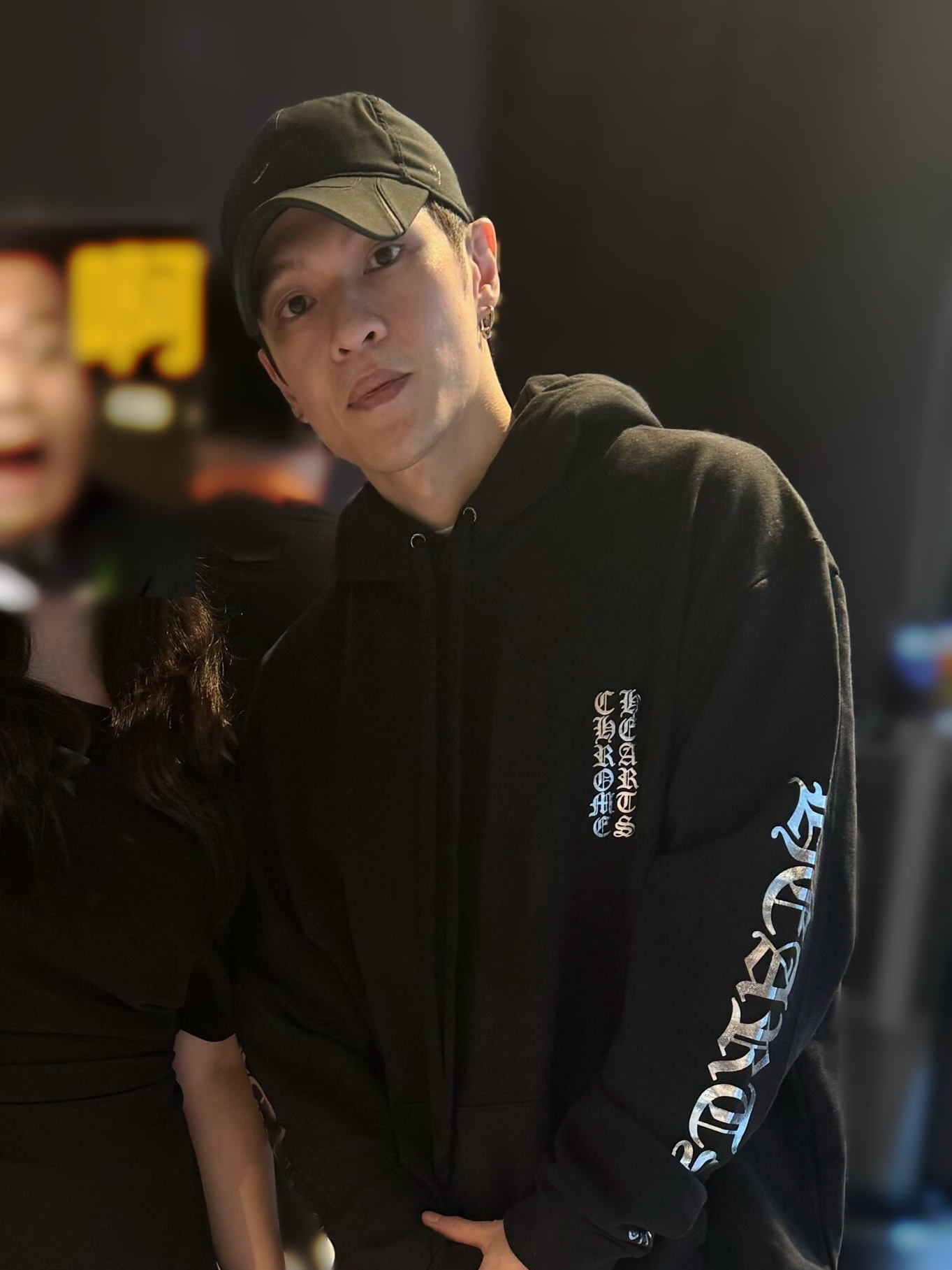 CHROME HEARTS CH 크롬하츠 실버 프린트 후드티 의류