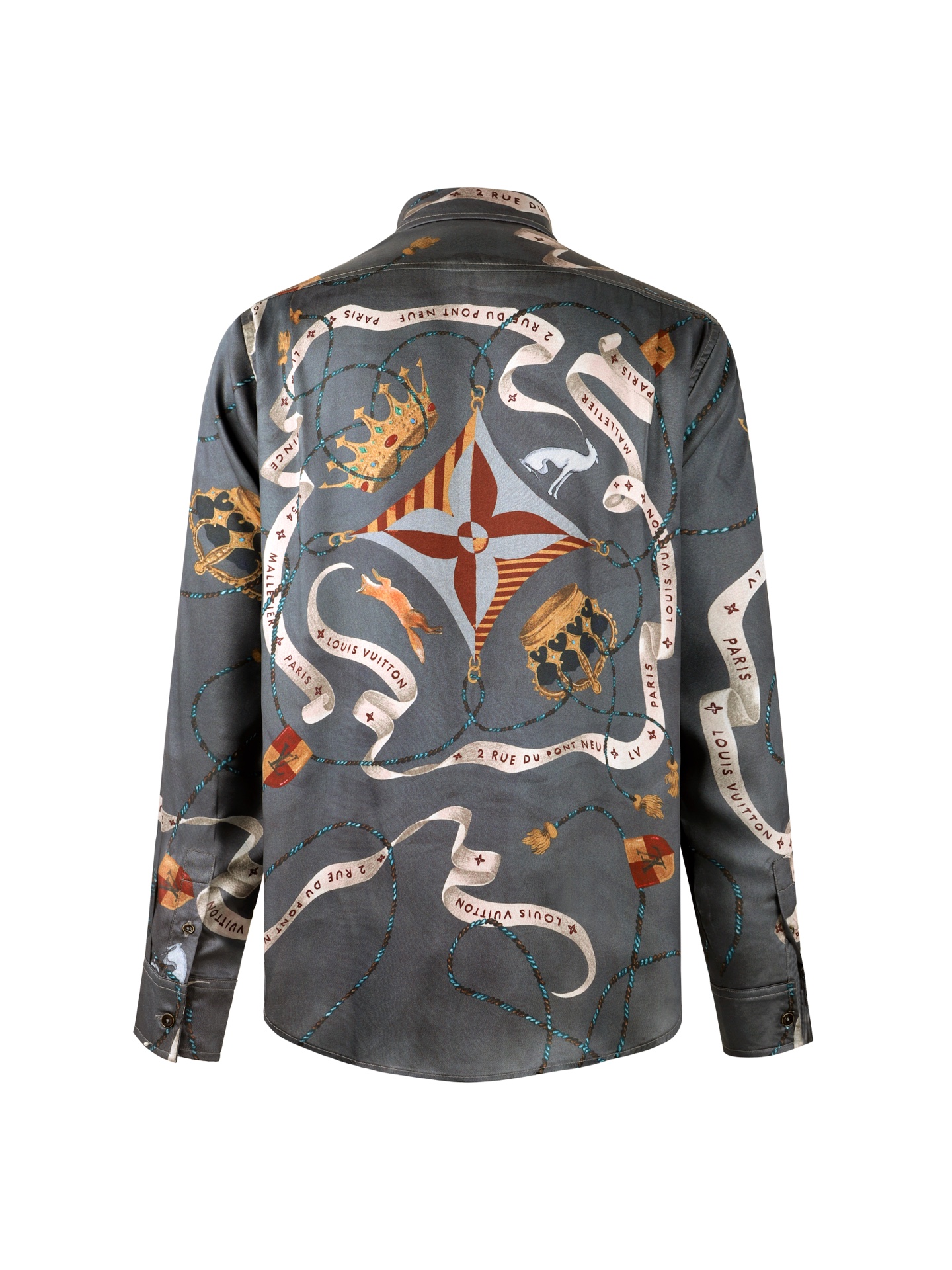 LOUIS VUITTON LV 루이비통 실크 디지털 프린트 셔츠 의류